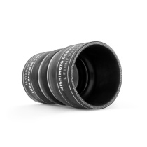 99-03 Ford 7.3L PSD Intercooler Pipe+ Boot Kit Wrinkle Svart Mishimoto